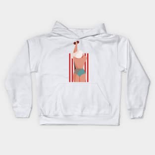 Girl On the Beach Kids Hoodie